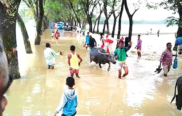 বন্যা মধ্যাঞ্চলে দিকে ধেয়ে আসছে