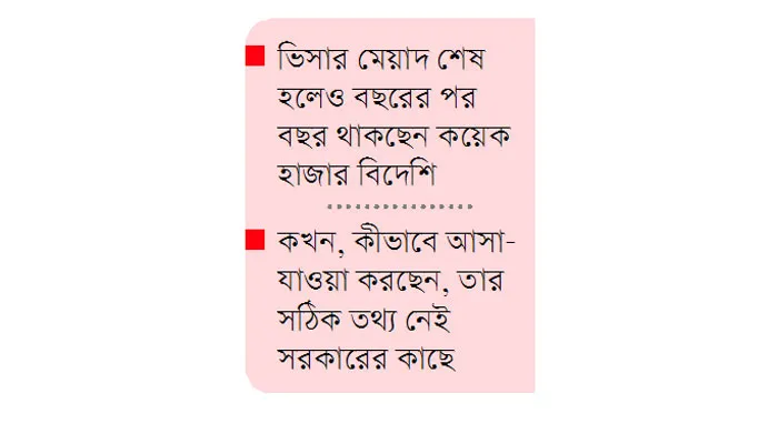 অবৈধ বিদেশির সংখ্যা কত