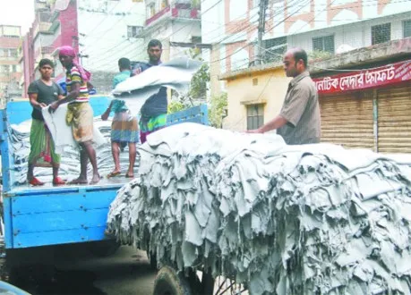 লেজেগোবরে অবস্থা চামড়া শিল্পে