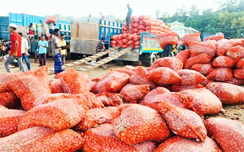 নষ্ট হচ্ছে পেঁয়াজ