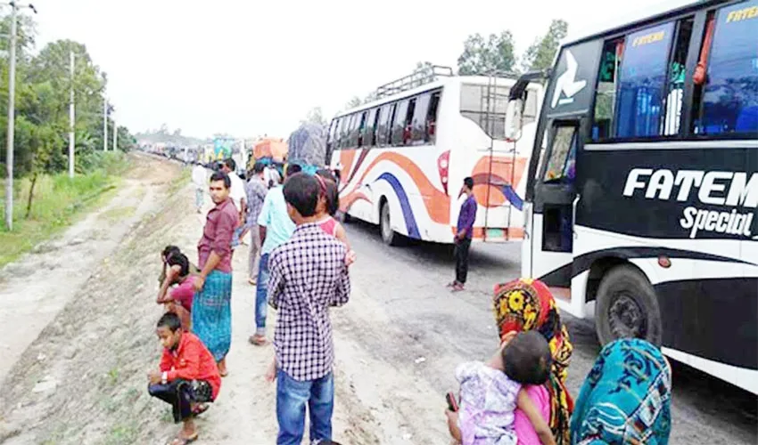 যানজটে ত্রাহি অবস্থা