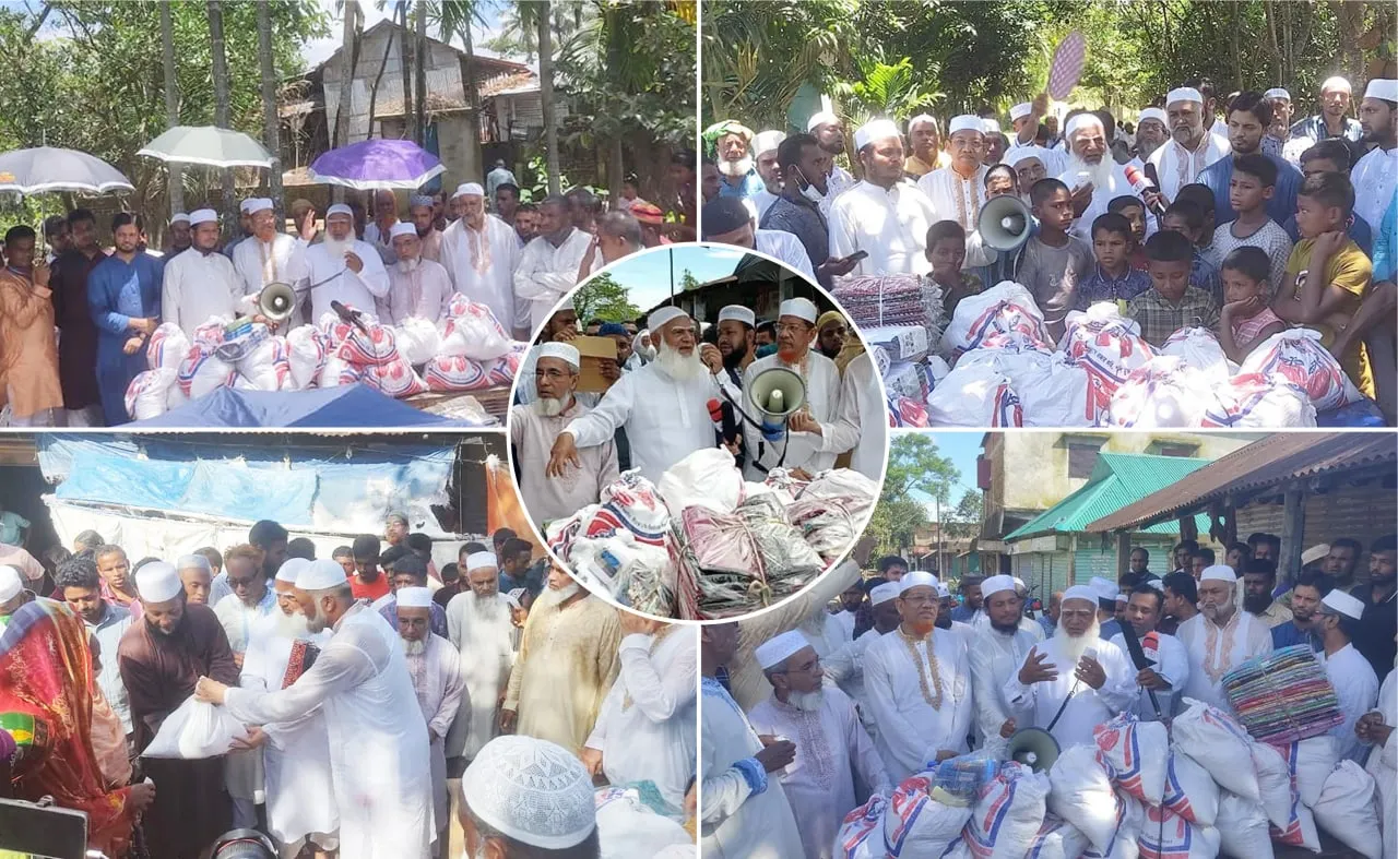 ঈদের ২য় দিনে দিনভর সিলেটের কোম্পানীগঞ্জ উপজেলার বিভিন্ন এলাকায় বন্যা কবলিত মানুষের মাঝে আমীরে জামায়াতের খাদ্য ও উপহার সামগ্রী বিতরণ