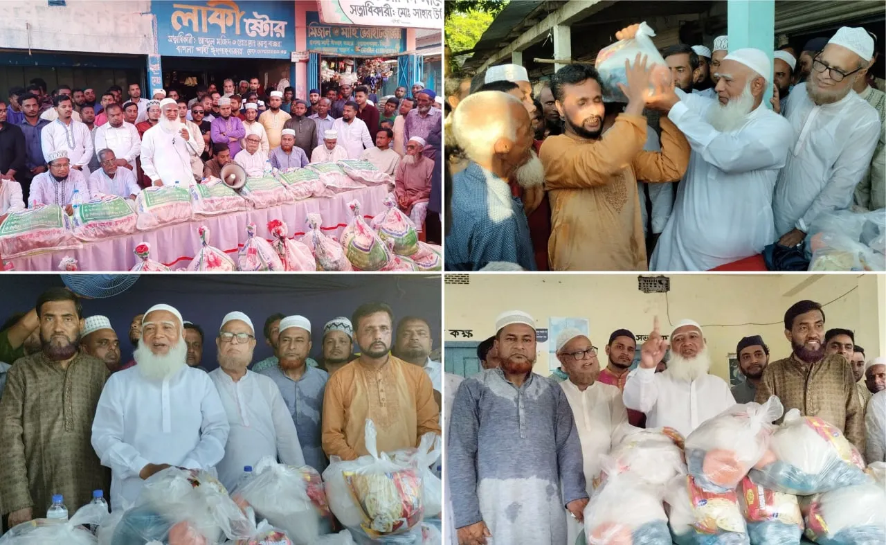 ঈদের ৩য় দিনে দিনভর সিলেটের গোলাপগঞ্জ উপজেলার বিভিন্ন এলাকায় বন্যা কবলিত মানুষের মাঝে আমীরে জামায়াতের খাদ্য ও উপহার সামগ্রী বিতরণ