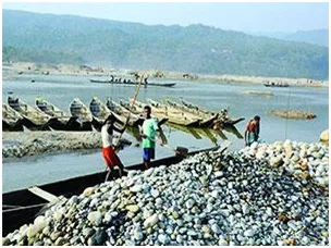 পাথরখেকো সিন্ডিকেটের নজর এখন ধলাই নদীতে
