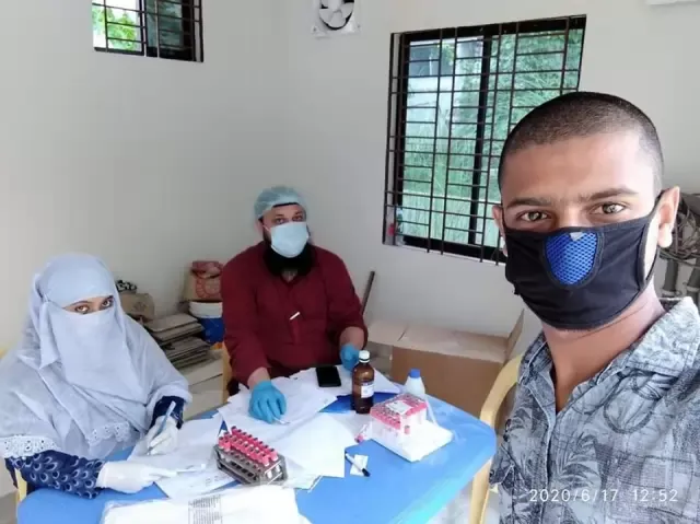 নমুনা না দিয়েও তিনি করোনা পজিটিভ