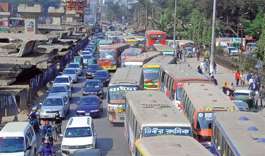 রাজধানীতে যানজট ভোগান্তি