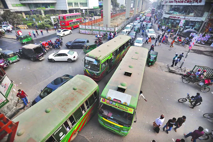 পুরো রাজধানী যেন বাসস্ট্যান্ড