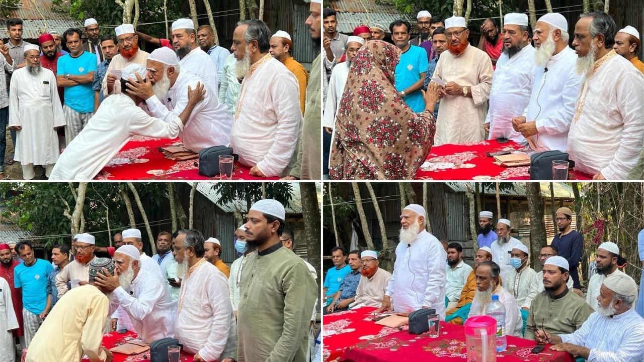 ঘূর্ণিঝড় সিত্রাং-এ পটুয়াখালী জেলার ৮জন নিহতের পরিবারের পাশে আমীরে জামায়াত