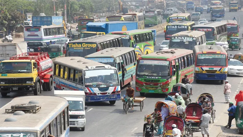 গণপরিবহনে চরম নৈরাজ্য