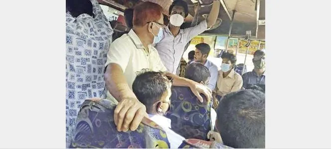 গণপরিবহনে স্বাস্থ্যবিধি মানাবে কে?