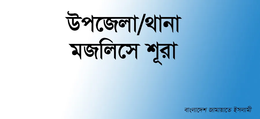 উপজেলা/থানা মজলিসে শূরা