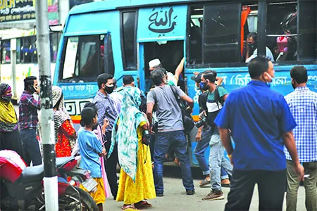 কতো ভাগ বাস চলছে?