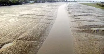 খুলনার শিবসা নদী নাব্য হারিয়ে এখন মরা খাল
