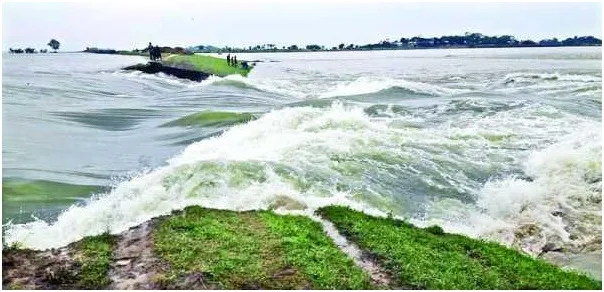 বাঁধ ভেঙে ডুবল শনির হাওর