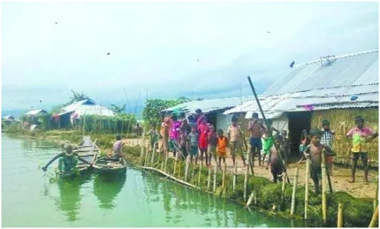 তাহিরপুরে এখনো ত্রাণ পৌঁছেনি