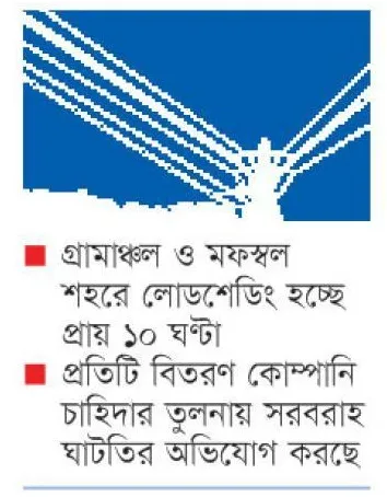 ৩০০০ মেগাওয়াট লোডশেডিংয়ের কবলে দেশ