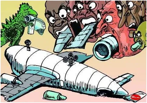 লিজ বাণিজ্যে ডুবছে বিমান