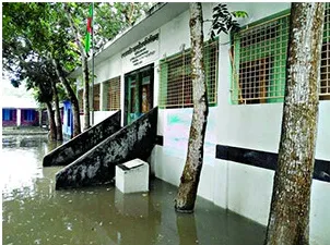 বন্যায় বিপর্যস্ত শিক্ষা ব্যবস্থা