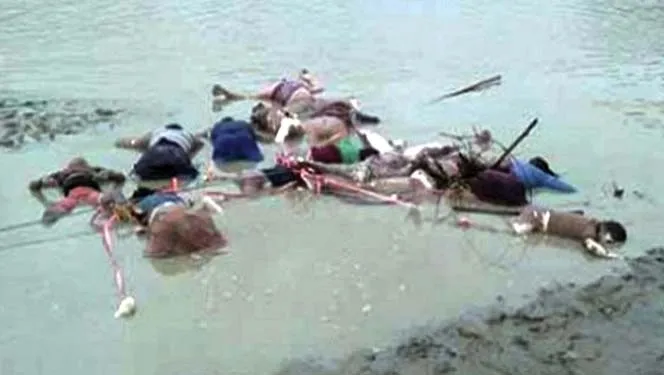 নাফ নদীর শাখা নদীতে হতভাগ্য রোহিঙ্গাদের লাশ আর লাশ