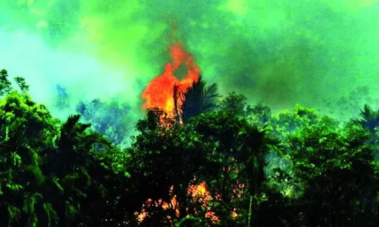 প্রতিদিনই জ্বলছে রোহিঙ্গাদের গ্রাম