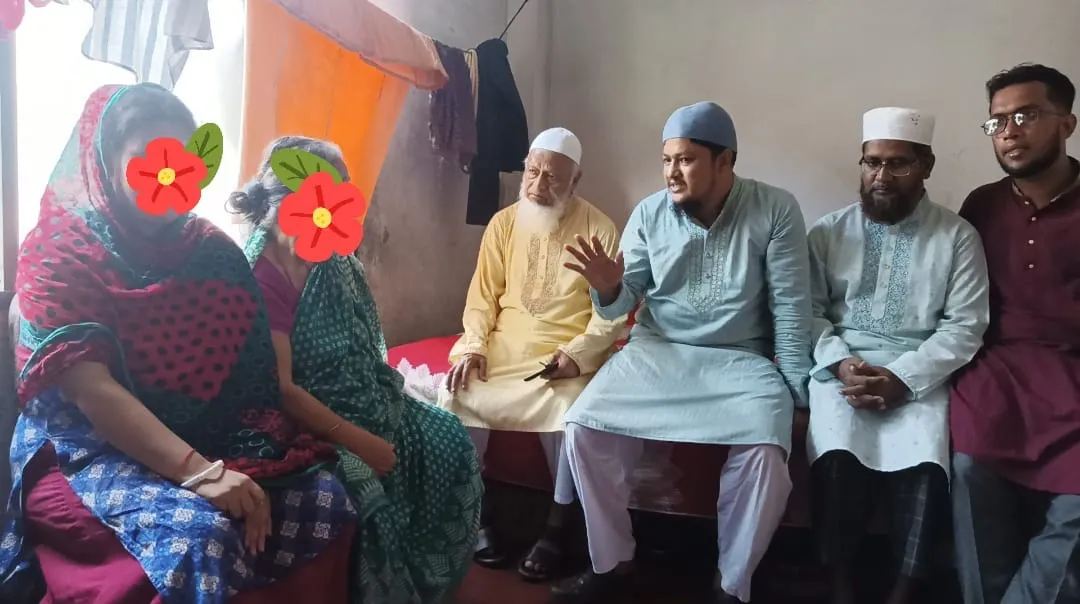 গুলিতে নিহত ৬ বছরের শিশু রিয়া গোপের পরিবারের সাথে সাক্ষাৎ ও খোঁজ খবর নেন মহানগরী জামায়াত আমীর জনাব আবদুল জব্বার