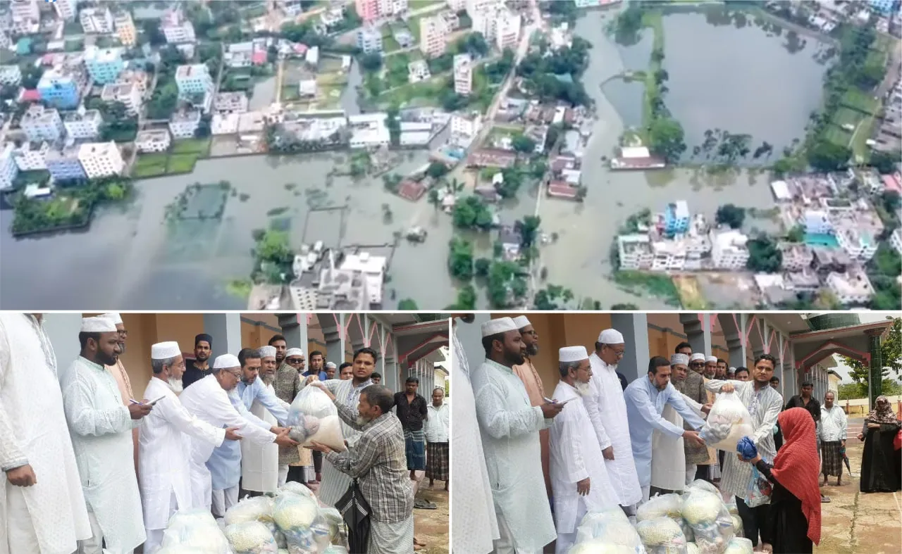 মহানগরসহ সারা সিলেট বন্যার পানিতে ভাসছে...