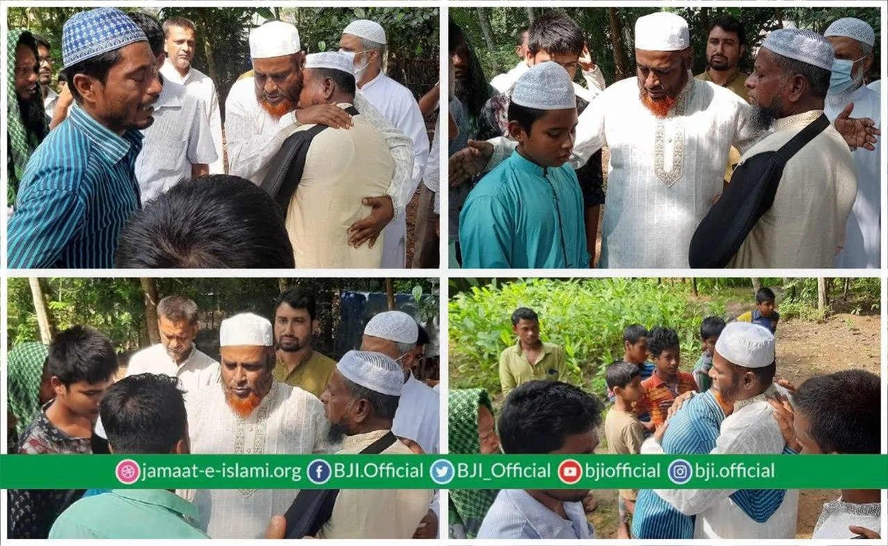ময়মনসিংহে সড়ক দুর্ঘটনায় নিহত ও আহতদের স্বজনদের পাশে অধ্যাপক মিয়া গোলাম পরওয়ার