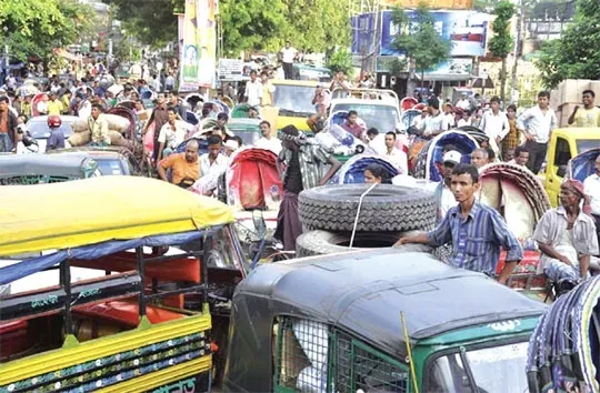 যানজটে স্থবির চট্টগ্রাম