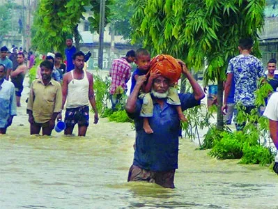 মৌলভীবাজারে ভয়াবহ বন্যা, নিহত ৭