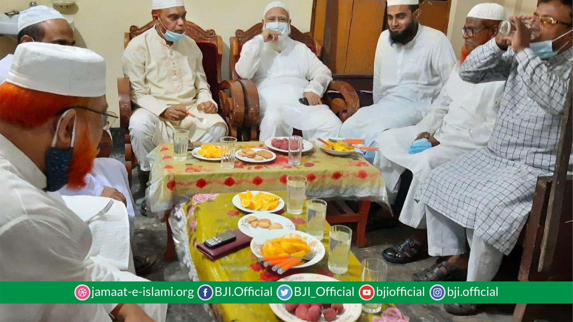 মুফতি মুহাম্মাদ ওয়াক্কাস ও মুহাদ্দিস আবু সাঈদের পরিবারের সাথে আমীরে জামায়াতের সাক্ষাত