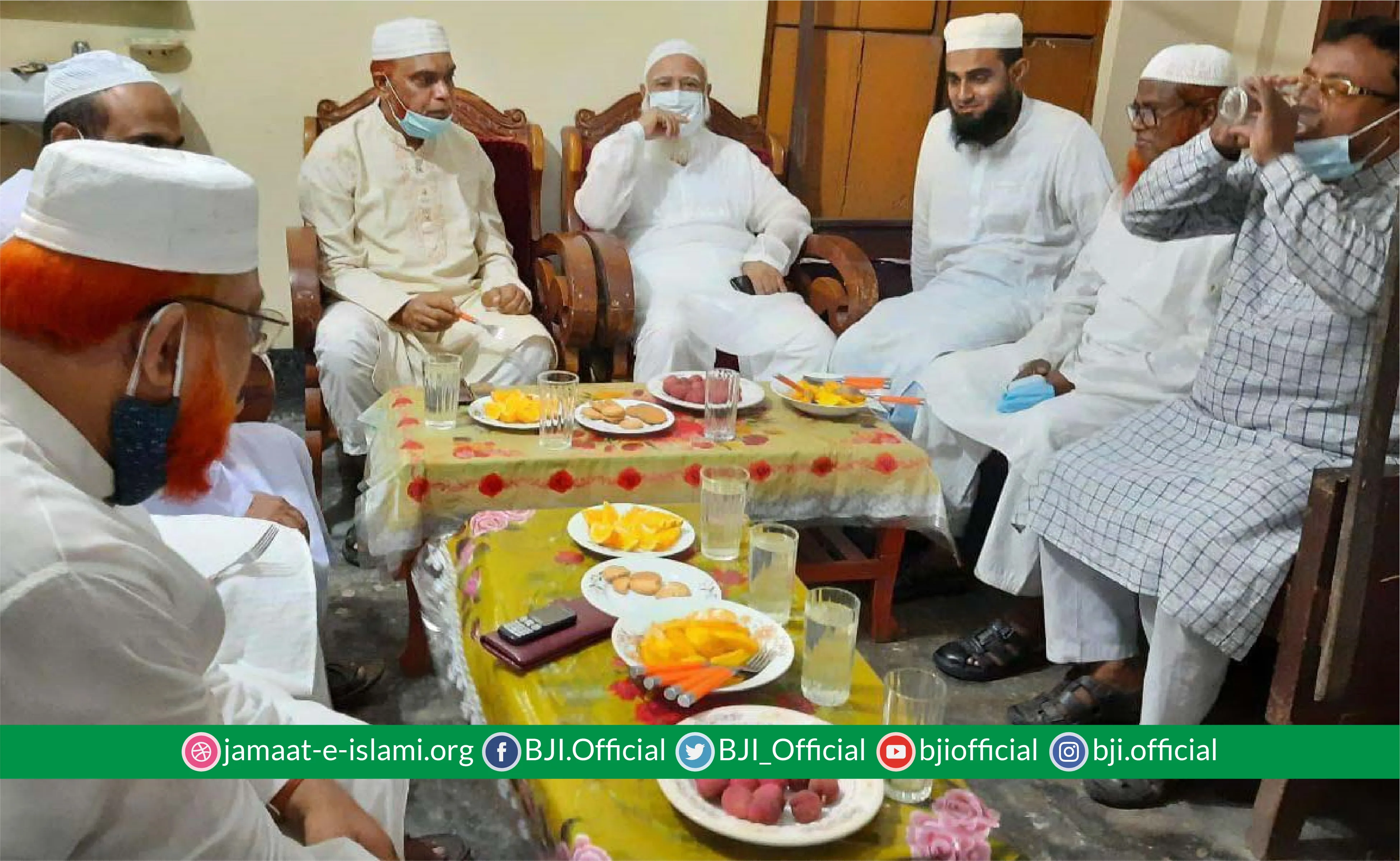 মুফতি মুহাম্মাদ ওয়াক্কাস ও মুহাদ্দিস আবু সাঈদের পরিবারের সাথে আমীরে জামায়াতের সাক্ষাত