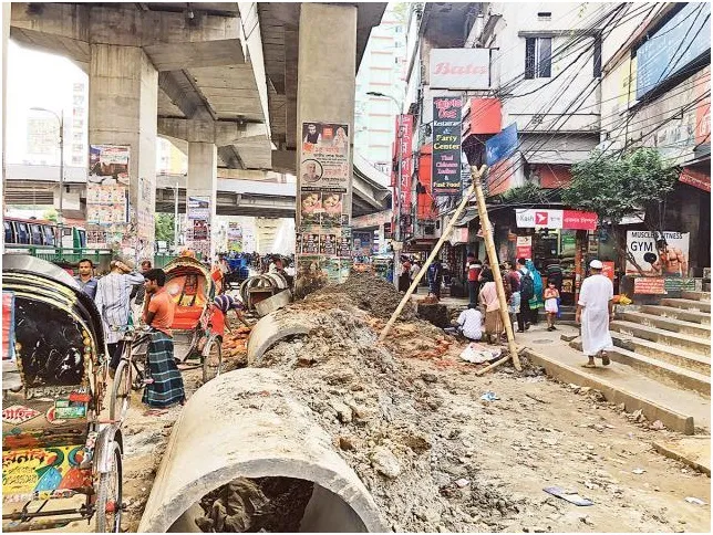 খোঁড়াখুঁড়িতে ব্যাপক দুর্ভোগ