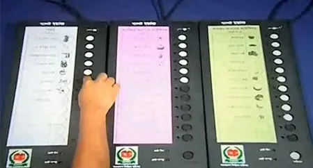 ‘বিতর্কিত’ ইভিএমের পক্ষে হুদা কমিশনের রায়
