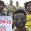 শ্রমিক ধর্মঘটে লাঞ্ছনার প্রতিবাদ