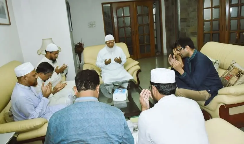 ব্যারিস্টার আব্দুর রাজ্জাক রাহিমাহুল্লাহ এর বাসায় আমীরে জামায়াত