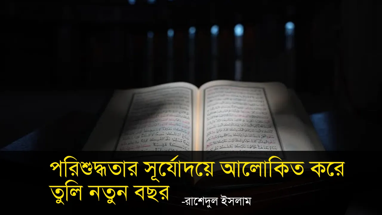 পরিশুদ্ধতার সূর্যোদয়ে আলোকিত করে তুলি নতুন বছর -রাশেদুল ইসলাম