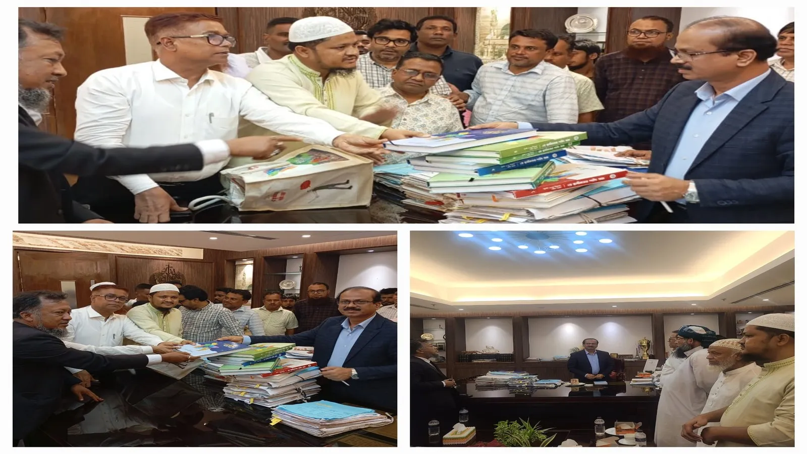 নারায়ণগঞ্জ মহানগরী জামায়াতের উদ্যােগে নাসিক প্রশাসকের হাতে চব্বিশের শহীদদের স্মরণে স্মারক বই উপহার প্রদান